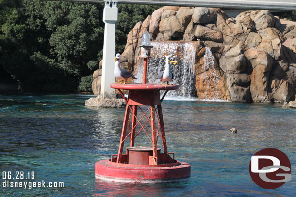 Only two seagulls in the lagoon today.