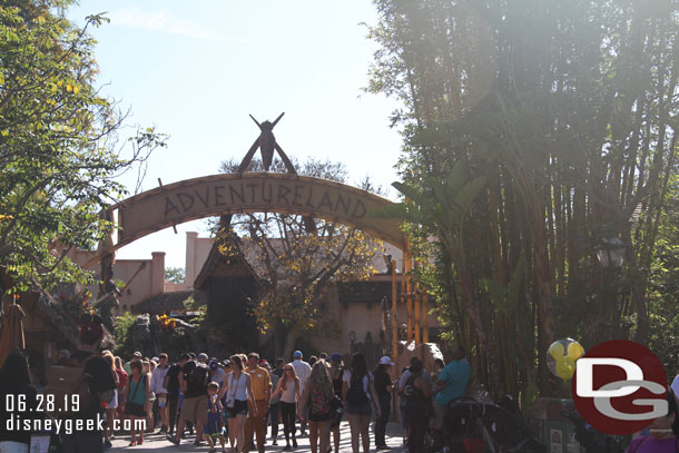 Passing by Adventureland.