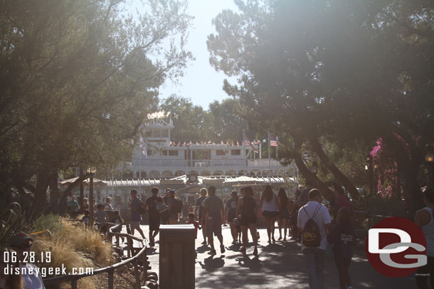 Hazy as I walked through Frontierland.