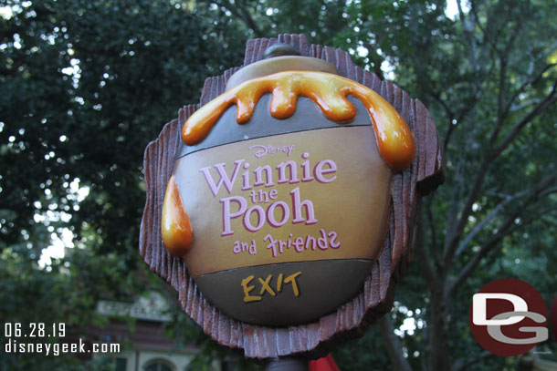 Random sign near the Winnie the Pooh Meet and Greet.