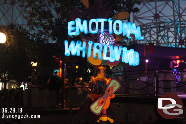 The attraction sign.