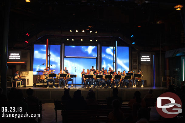 The All-American College band wrap up their day with an 8:45pm set at the Hollywood Backlot Stage.  This is their concert set.