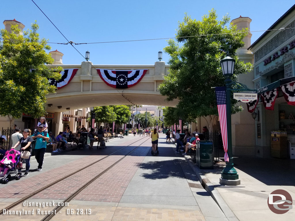 Buena Vista Street this afternoon