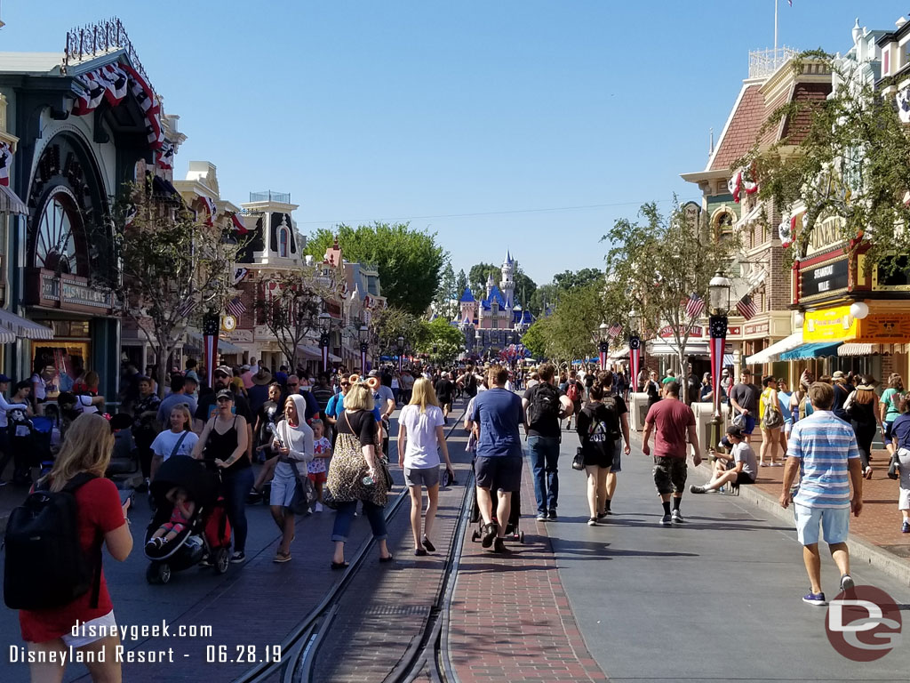 Disneyland Main Street USA at 4:25pm