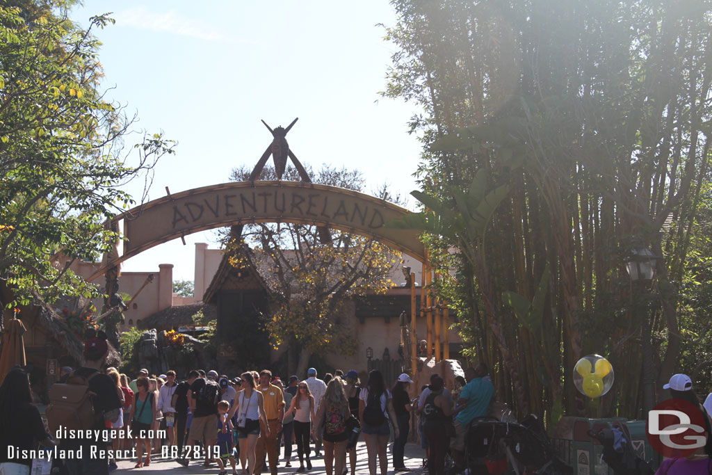 Passing by Adventureland.