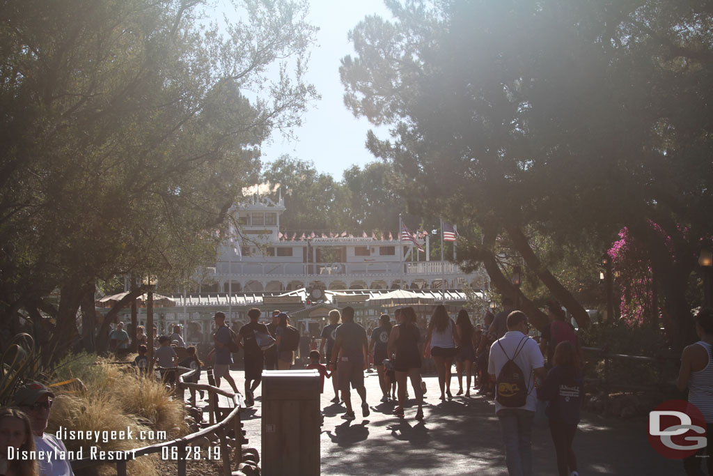 Hazy as I walked through Frontierland.