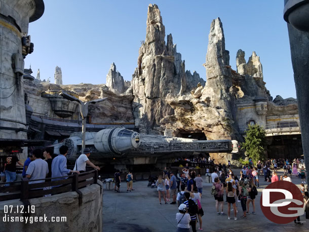 A look at the Millennium Falcon area