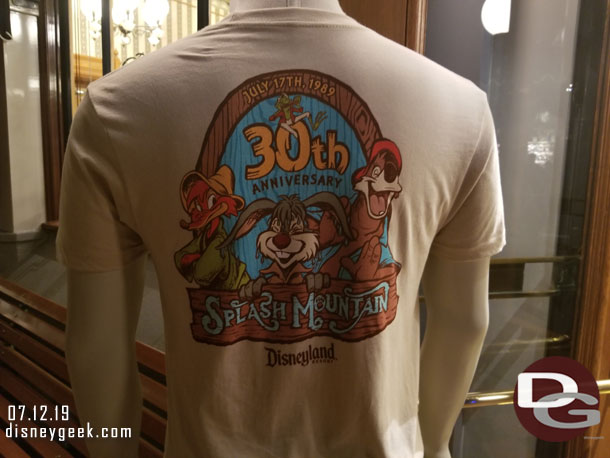 Splash Mountain 30th Anniversary shirts for sale