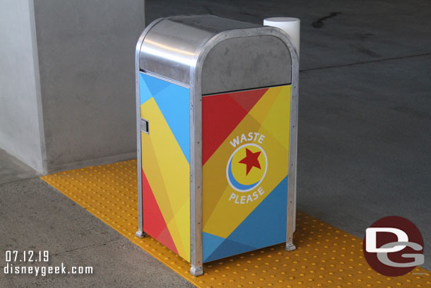 Pixar Pals Parking Structure trash can.