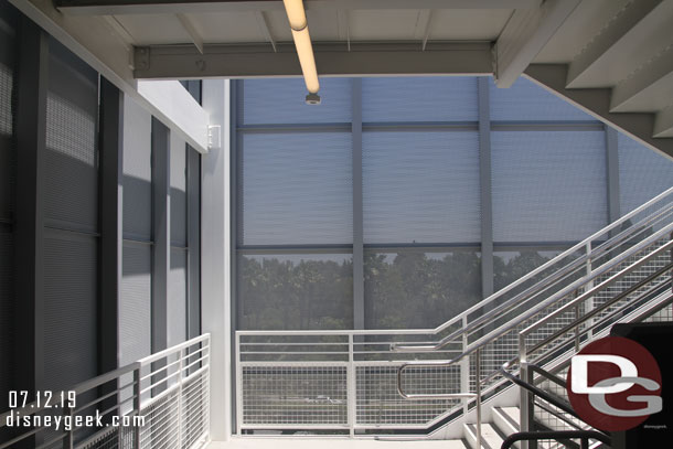 A look at the stairwells, which are also more enclosed on this structure.