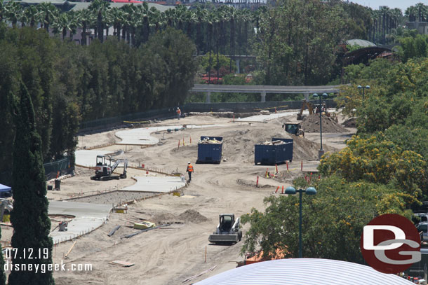 Another look at the future walkway to Downtown Disney.