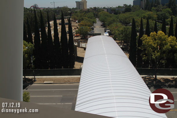 A view of the top of the bridge.