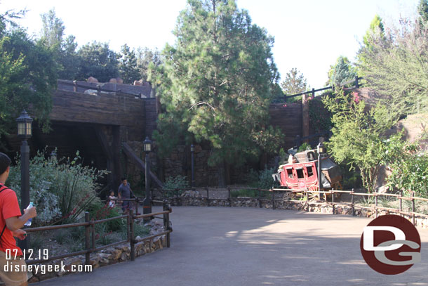 Making my way to Batuu.  My first time using this entrance, the one closest to Fantasyland on the Big Thunder Trail.