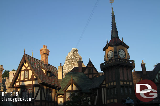 Matterhorn behind Peter Pan.