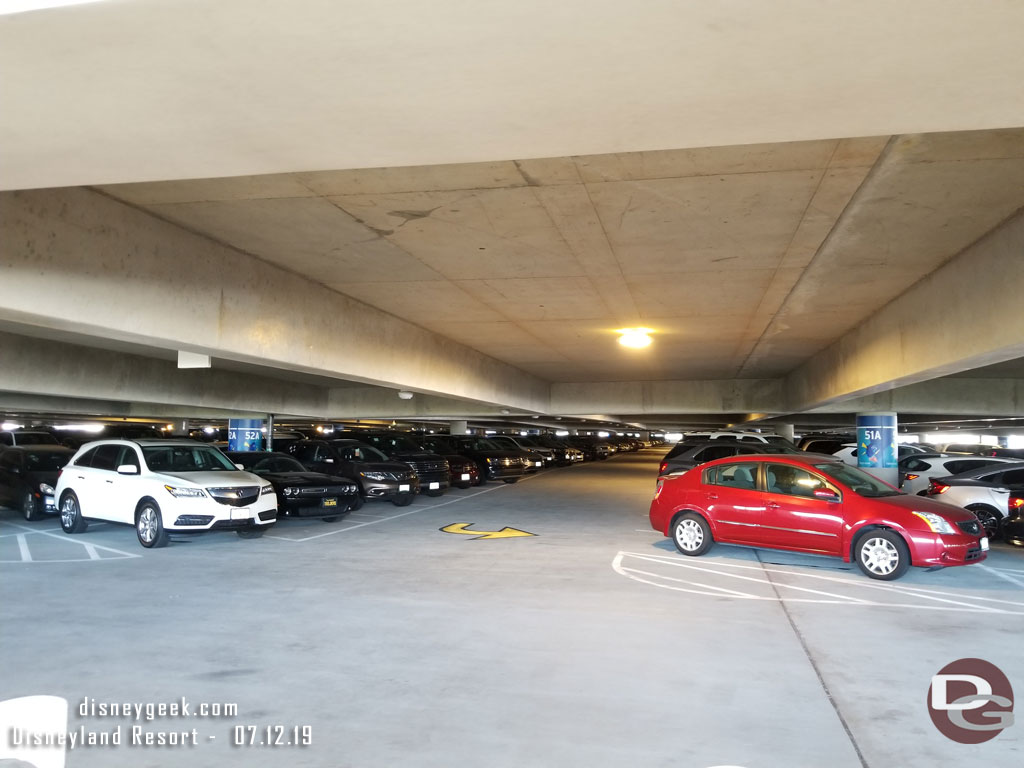 There were cars in the new garage filling a good portion of most of the levels as I walked through.