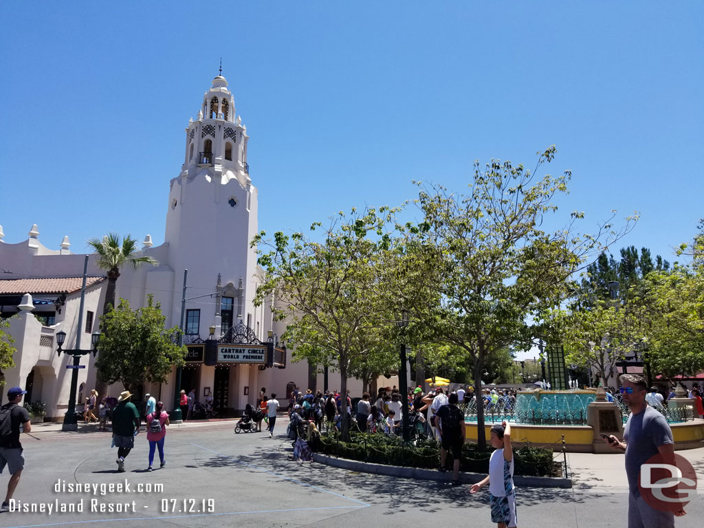 Carthay Circle this afternoon