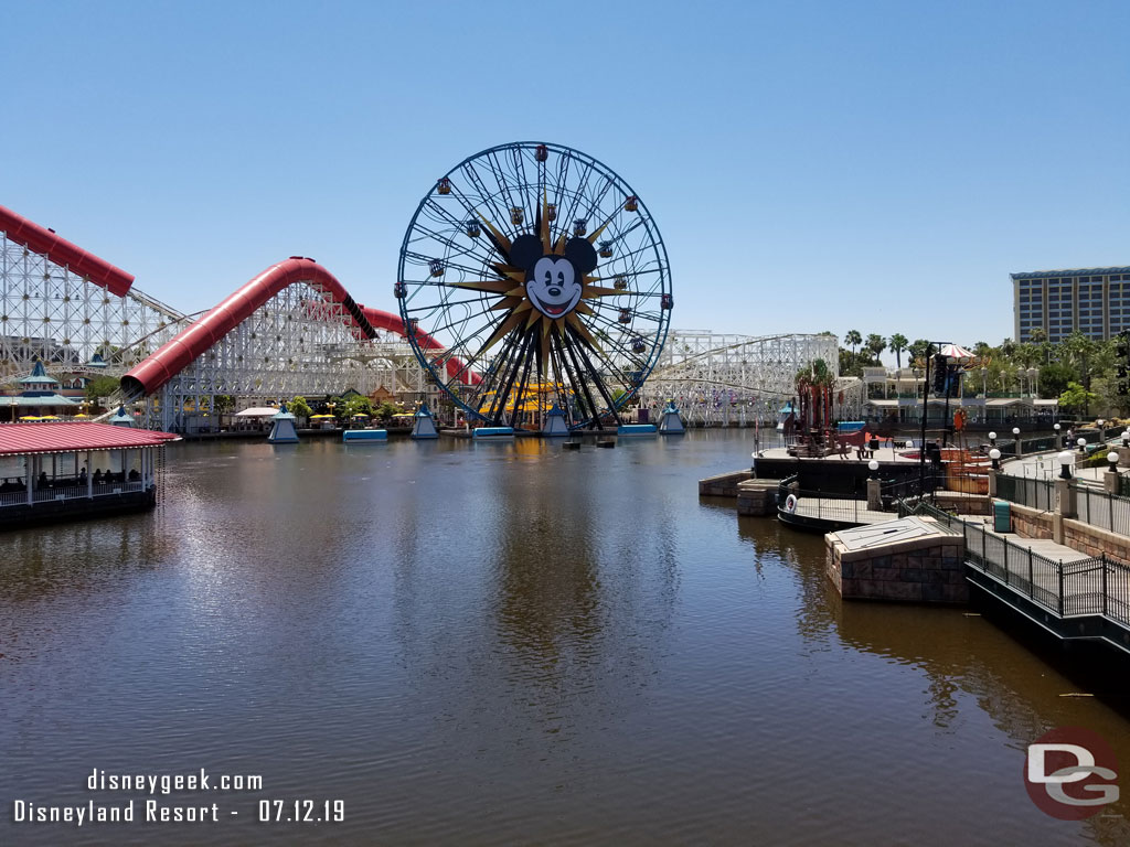 Paradise Bay was looking a bit brown/rusty this afternoon.