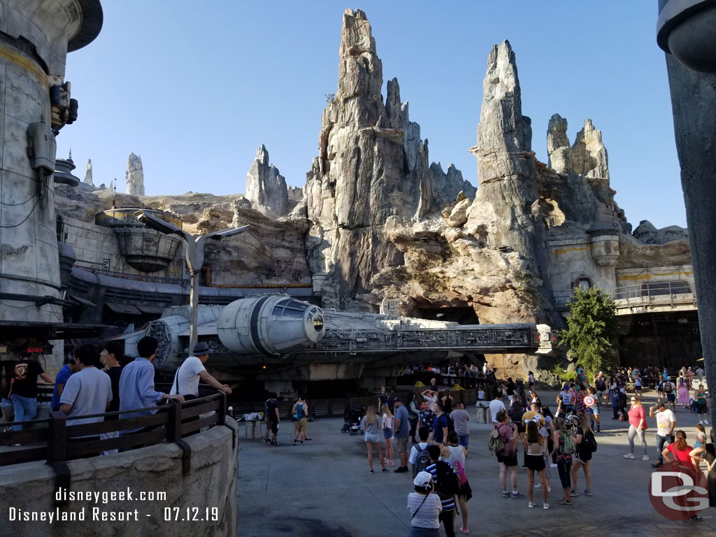 A look at the Millennium Falcon area