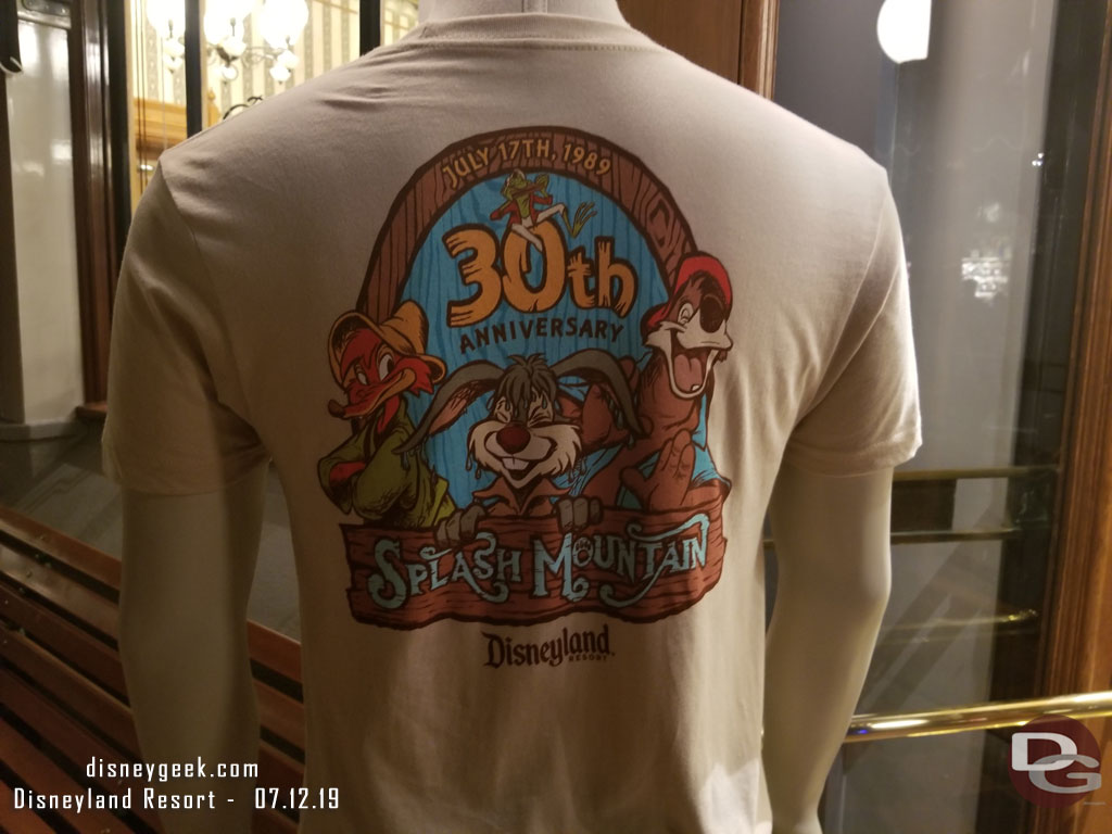 Splash Mountain 30th Anniversary shirts for sale