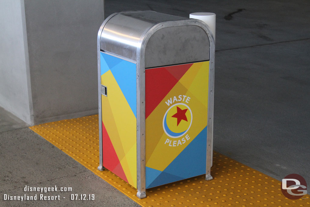 Pixar Pals Parking Structure trash can.