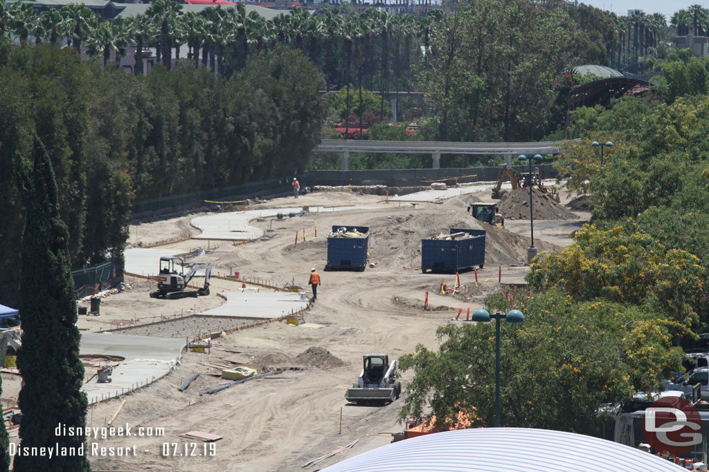 Another look at the future walkway to Downtown Disney.