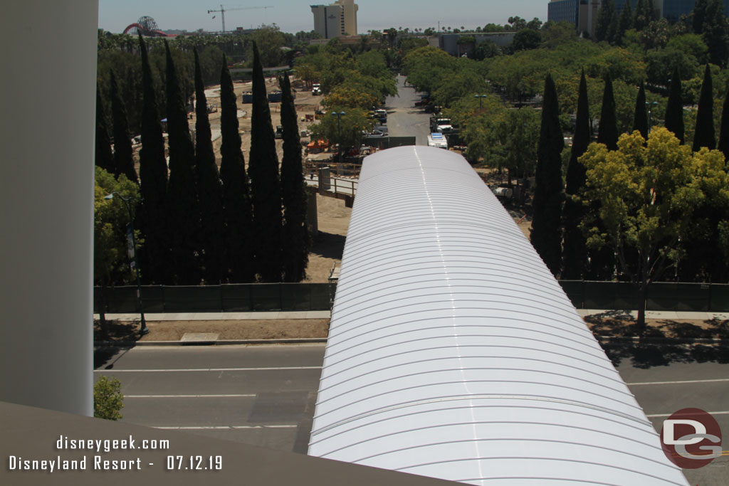 A view of the top of the bridge.