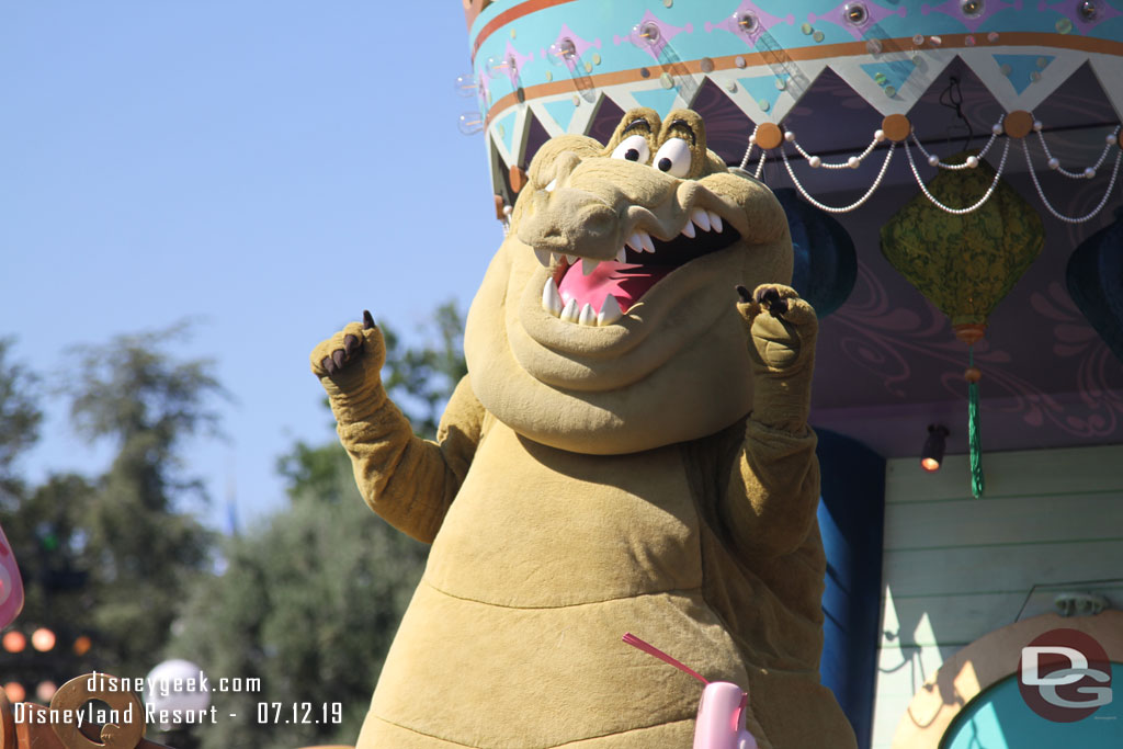 Louis on the Princess and the Frog Float.