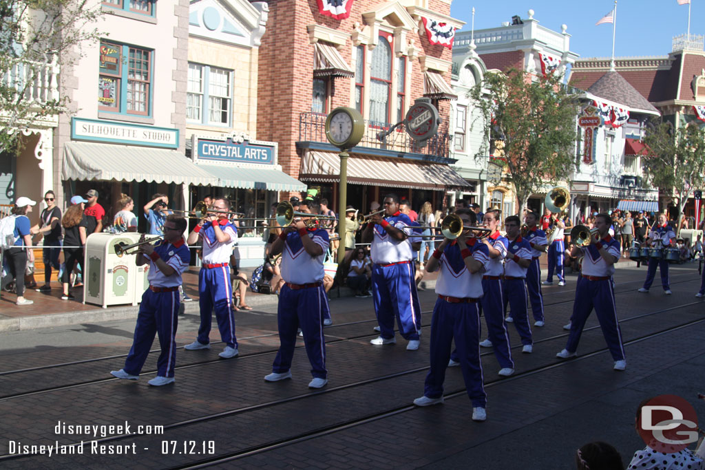 They then moved up Main Street for their Tower of Power medley.