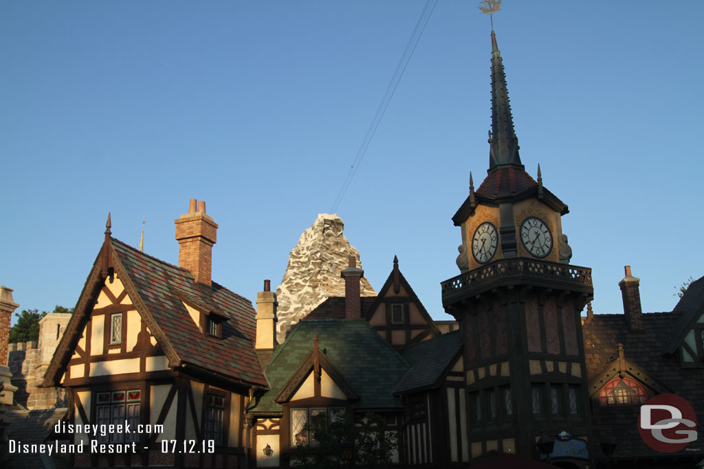 Matterhorn behind Peter Pan.