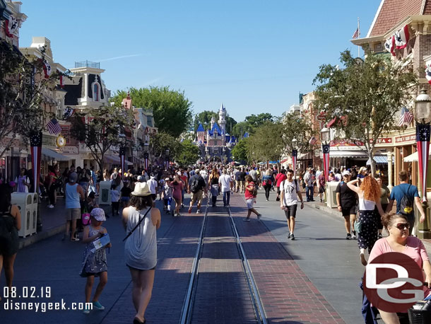 Main Street USA this afternoon.