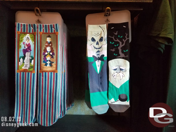 A look at some of the Haunted Mansion merchandise in New Orleans Square.   I did not see any of the 50th items out yet.