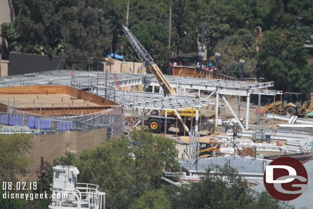 A lot of steel has risen up on the far side of the project.  Guessing this is the dining location/micro brewery.