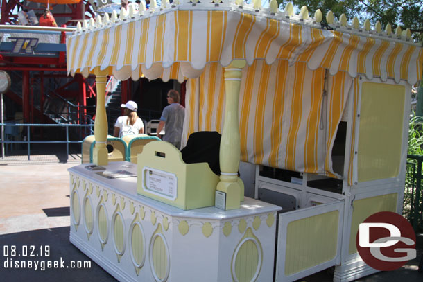 The frozen lemonade stand was closed again today and it was a warm day in the mid 80s.