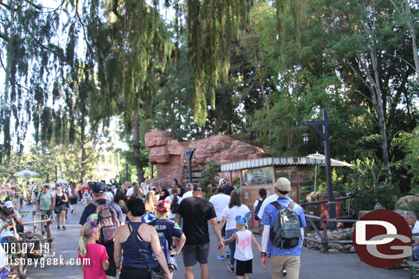 The Big Thunder Trail this afternoon.