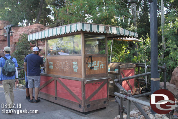 A better look at the relocated Pretzel Cart, this visit in the day light.