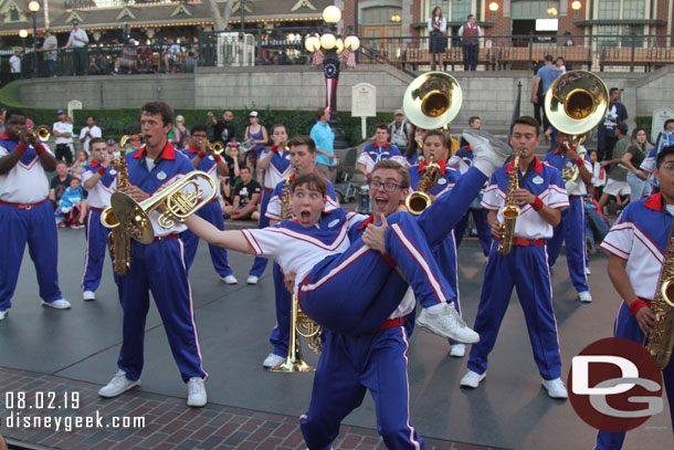 Time for the 7:35pm 2019 Disneyland Resort All-American College Band set.