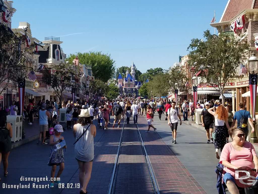 Main Street USA this afternoon.