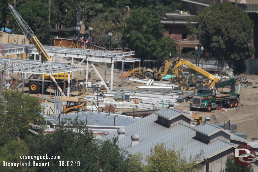 More steel on the ground waiting to be lifted into place.