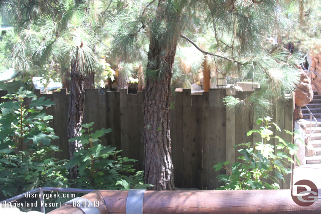 The camp fire area of the Redwood Creek Recreation Area is being worked on.  Guessing an infrastructure upgrade for the upcoming Halloween Party elements that will be here.