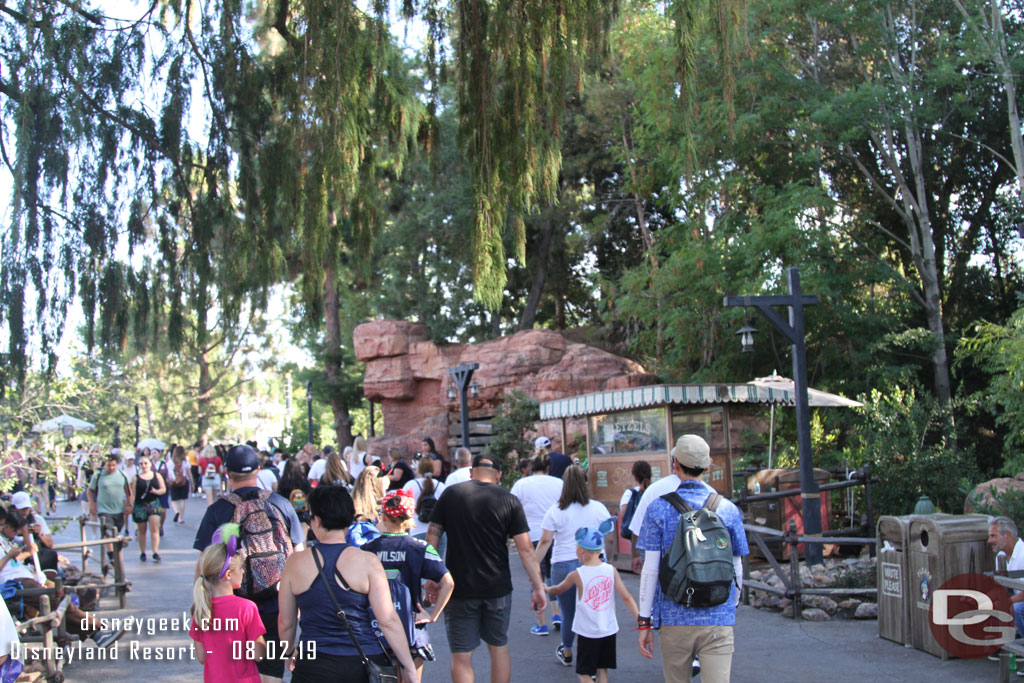 The Big Thunder Trail this afternoon.