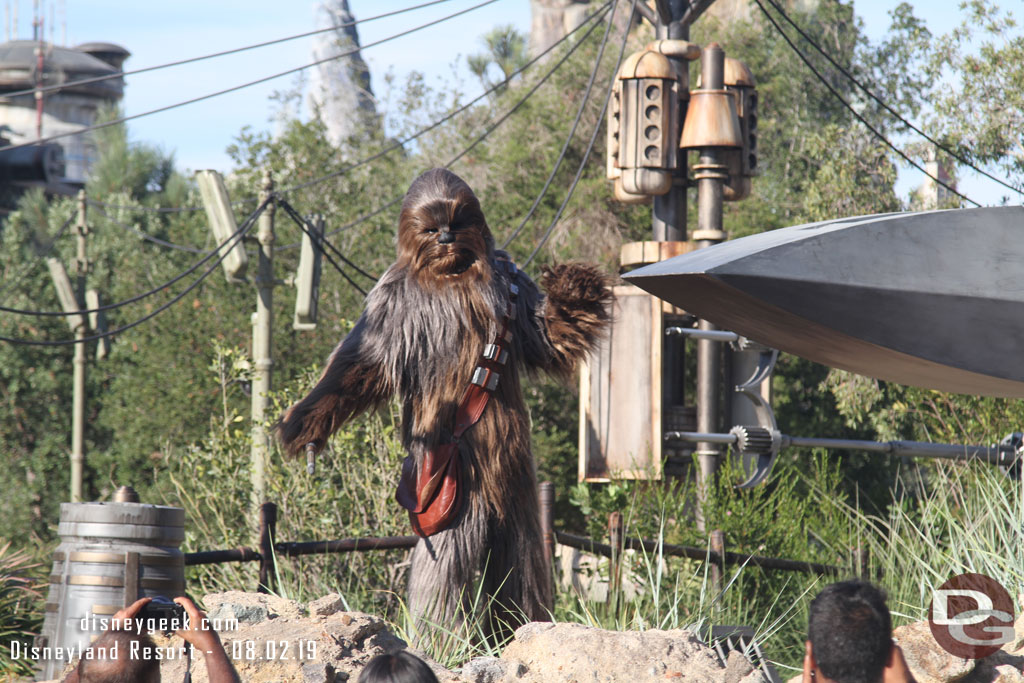 Chewbacca went to work on an X-Wing.  