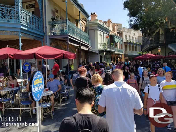 The line for the store was just as long as before.