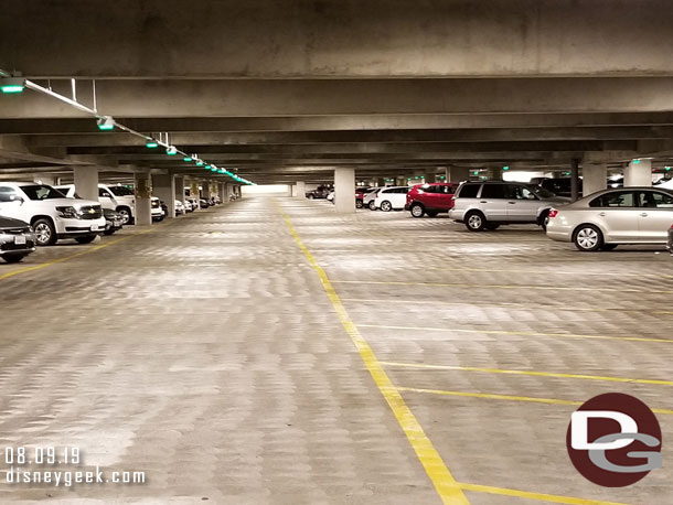 As I hiked the nearly half mile back to my car (I was in the far corner of the garage, I noticed they left quite a few rows only 1 deep of cars on the level I parked.  