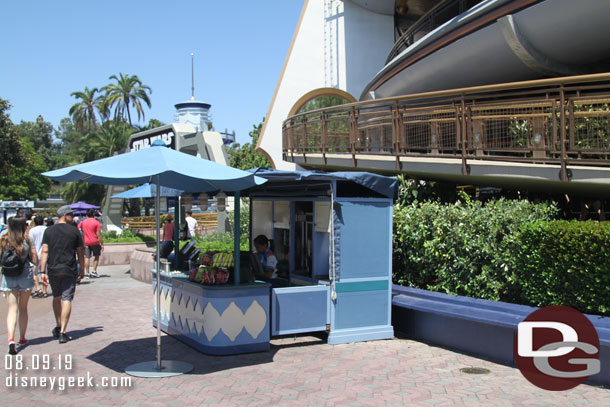 The frozen drink stand was open today in Tomorrowland 