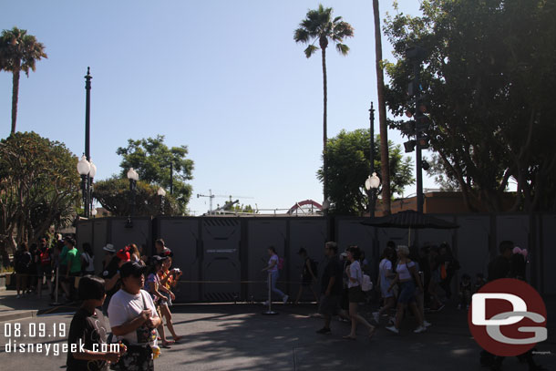 Steel for one of the buildings is now visible from Hollywood Land.