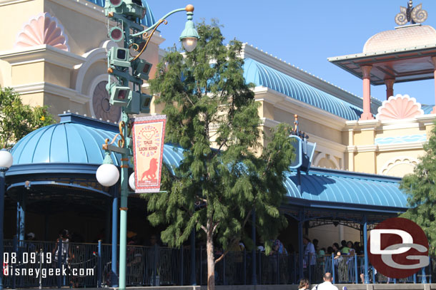 The stand by queue for Little Mermaid was in use today.