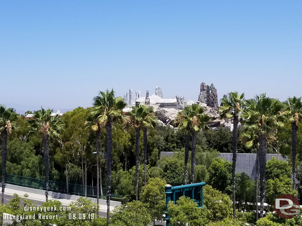 The spires of Batuu in the distance.