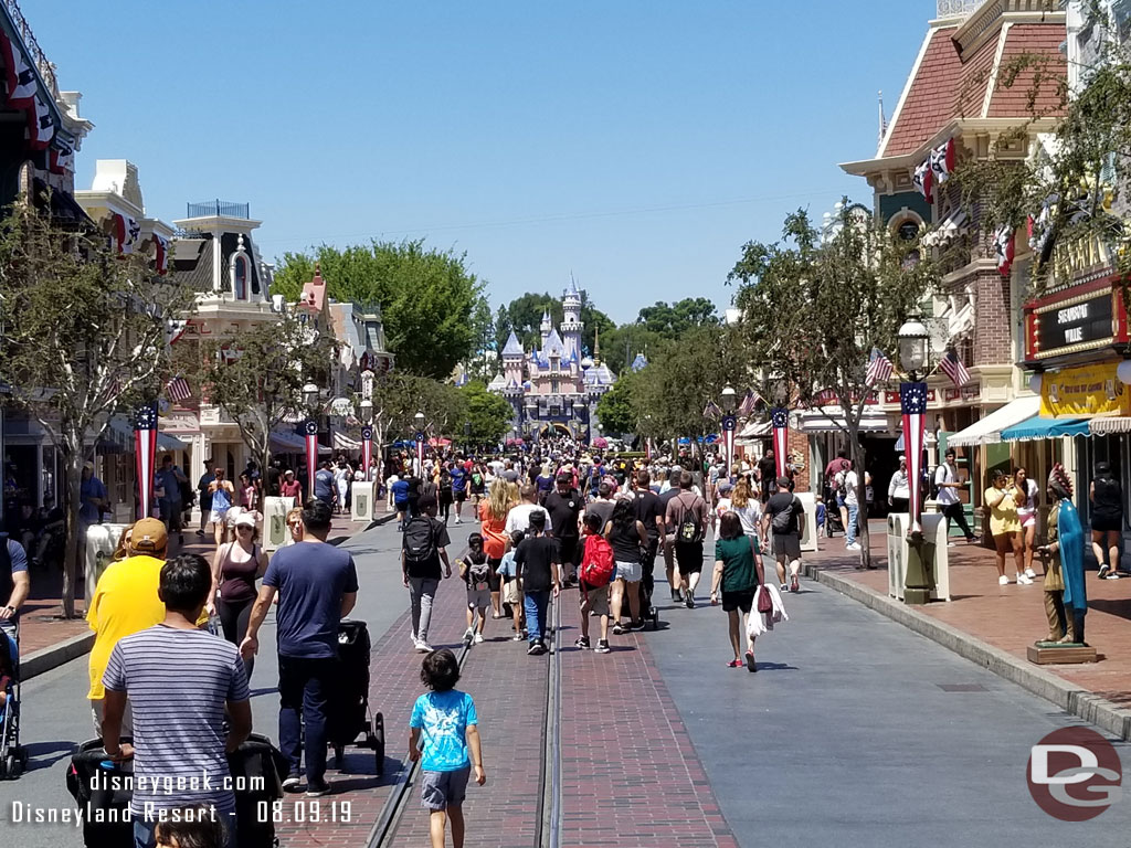 Main Street USA this afternoon.