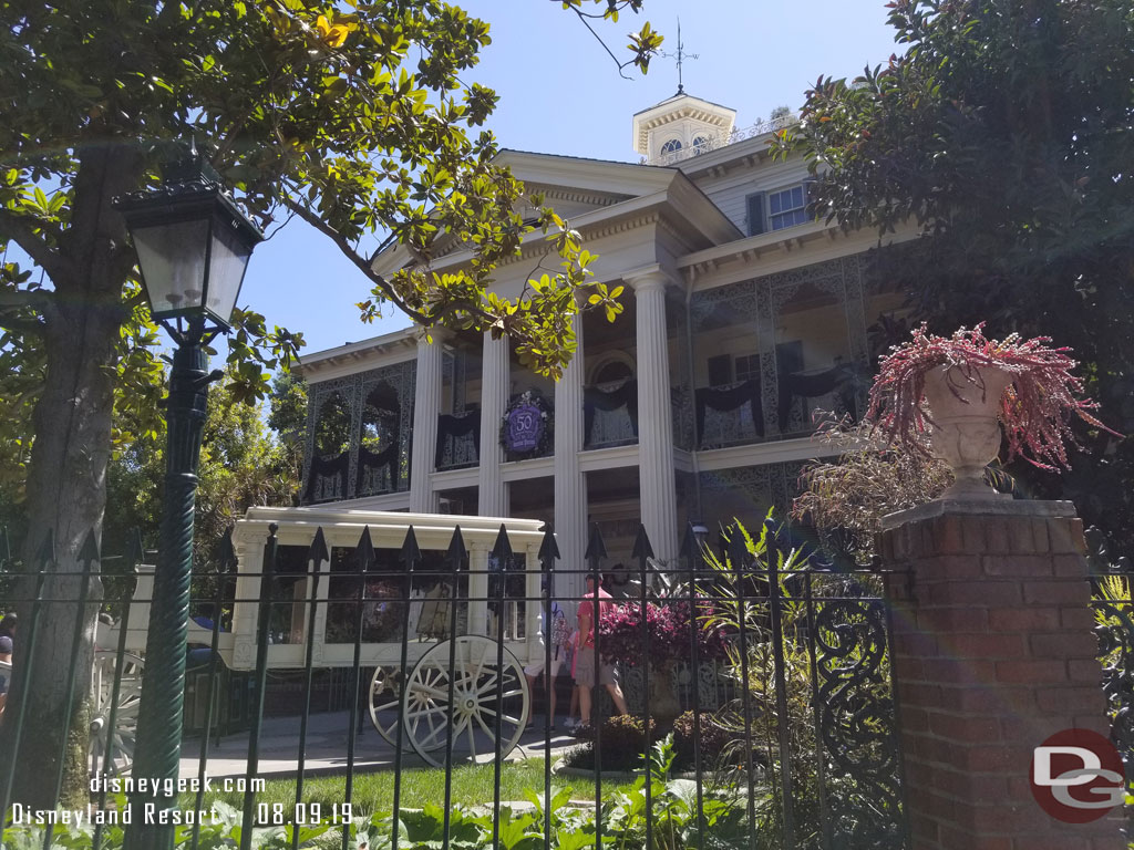 The Haunted Mansion on its 50th Anniversary.