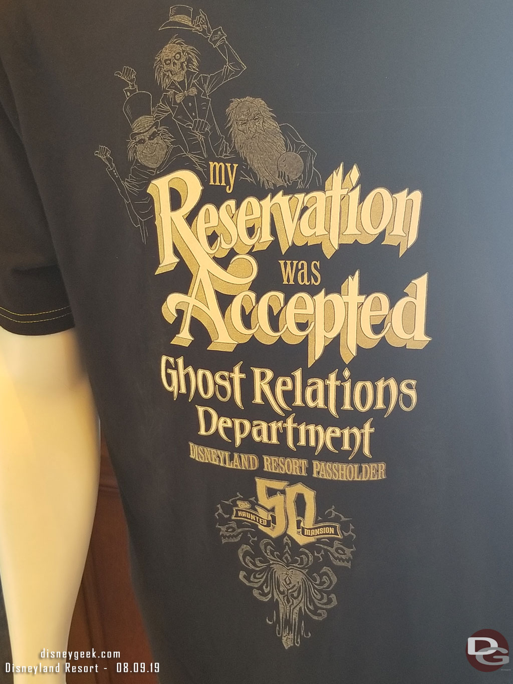 At Disneyland you could walk into the Disneyana store now with no wait.  So here is a look at some of the Haunted Mansion 50th merchandise they had.